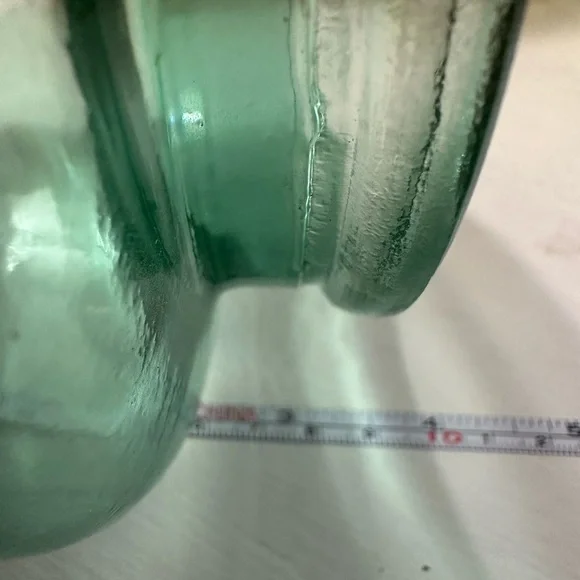 Set of Three Colorful Glass Jars with Wooden Lids - Picture 7 of 16